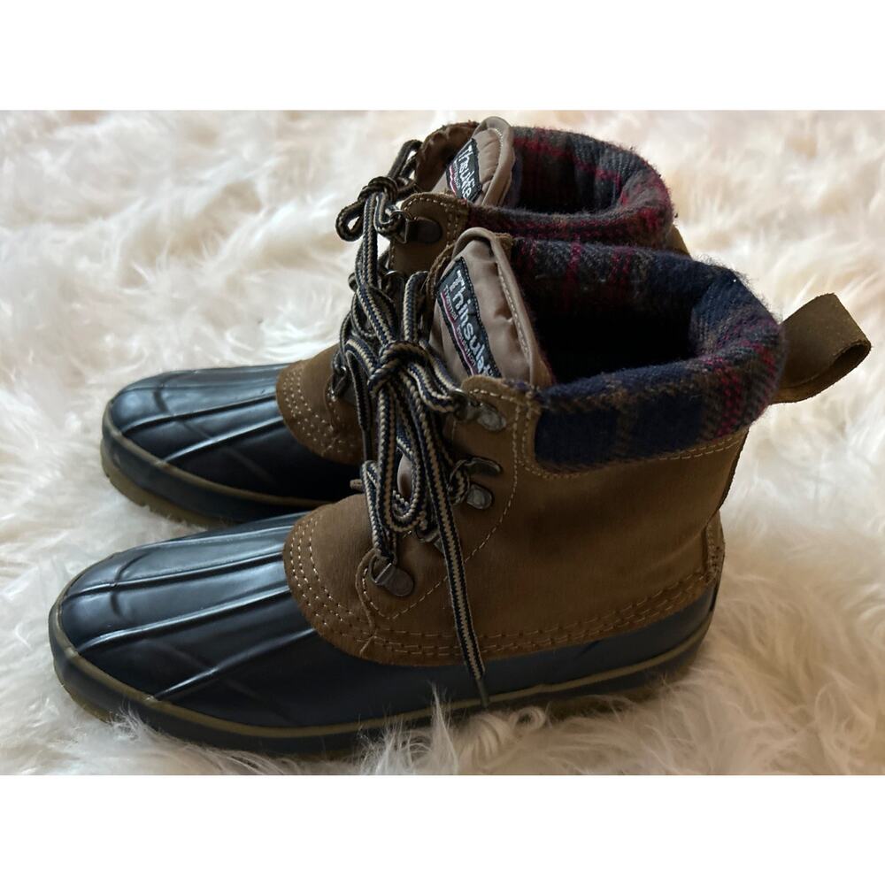 Itasca Size 6 Women’s Winter Duck Boots Thinsulate Steel Shank Plaid Trim - Picture 2 of 11